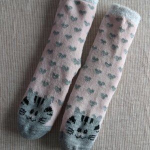 Cat Face Lounge Socks